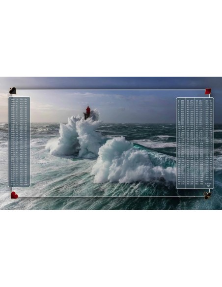 Tapis de Belote Rectangle - 100x60cm - MonTapisDeJeux