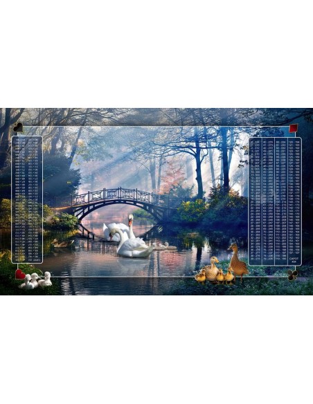 Tapis de Belote Rectangle - 100x60cm - MonTapisDeJeux