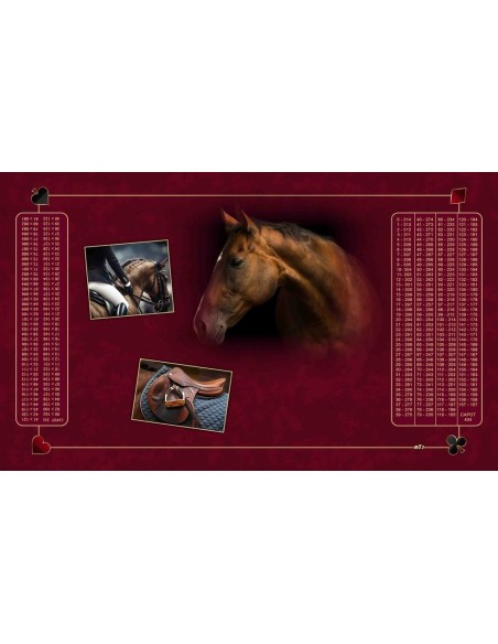 Tapis de Belote Rectangle - 100x60cm - MonTapisDeJeux