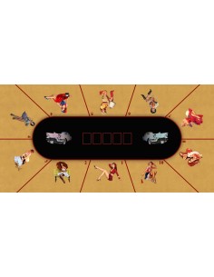 Tapis de Poker - Rectangulaire - Pin Up