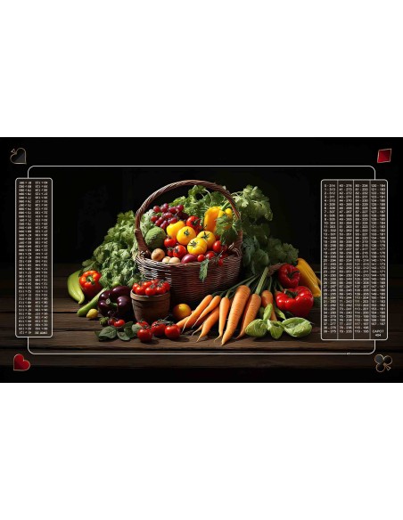 Tapis de Belote Rectangle - 100x60cm - MonTapisDeJeux