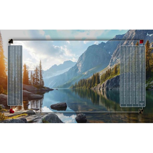 Tapis de Belote Rectangle - 100x60cm - MonTapisDeJeux