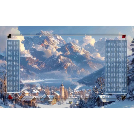 Tapis de Belote Rectangle - 100x60cm - MonTapisDeJeux