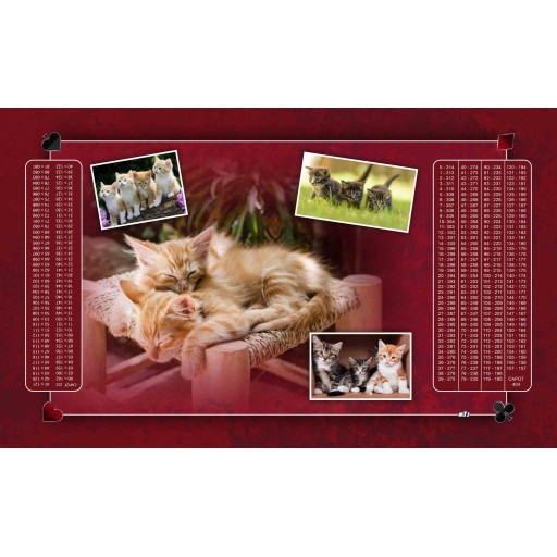 Tapis de Belote Rectangle - 100x60cm - MonTapisDeJeux