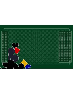 Tapis de Belote Rectangle - 100x60cm - MonTapisDeJeux