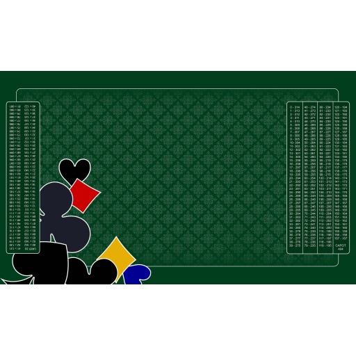 Tapis de Belote Rectangle - 100x60cm - MonTapisDeJeux