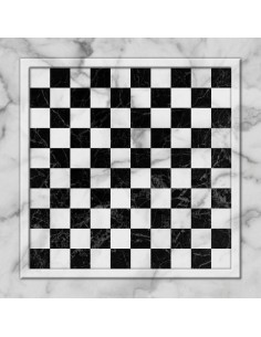 Plateau de jeux de dames effet marbre