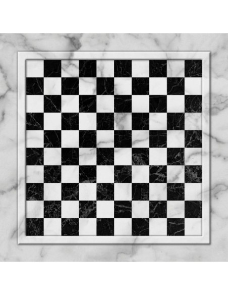 Plateau de jeux de dames effet marbre