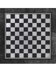 Plateau de jeux de dames effet métal