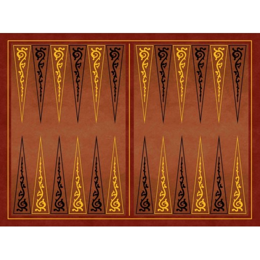 Tapis de jeux, plateaux de jeux Backgammon bleu, blanc et rouge