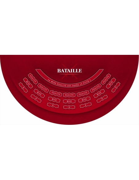 Tapis de casino, tapis de bataille bordeaux