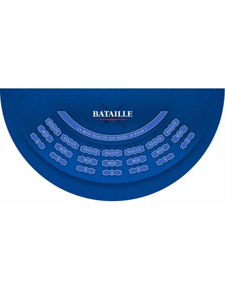 Tapis de casino, tapis de bataille bleu