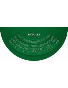 Tapis de casino, tapis de bataille vert foncé