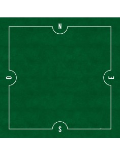 Tapis de Bridge Carré - 78x78cm - MonTapisDeJeux