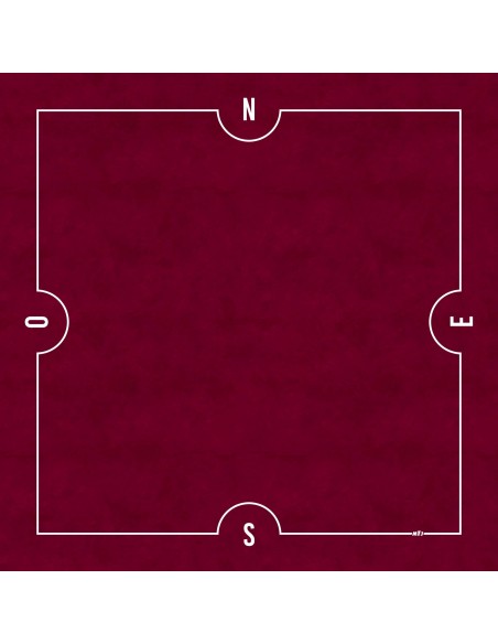 Tapis de Bridge Carré - 78x78cm - MonTapisDeJeux