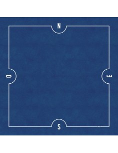 Tapis de Bridge Carré - 78x78cm - MonTapisDeJeux