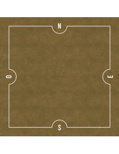Tapis de Bridge Carré - 78x78cm - MonTapisDeJeux
