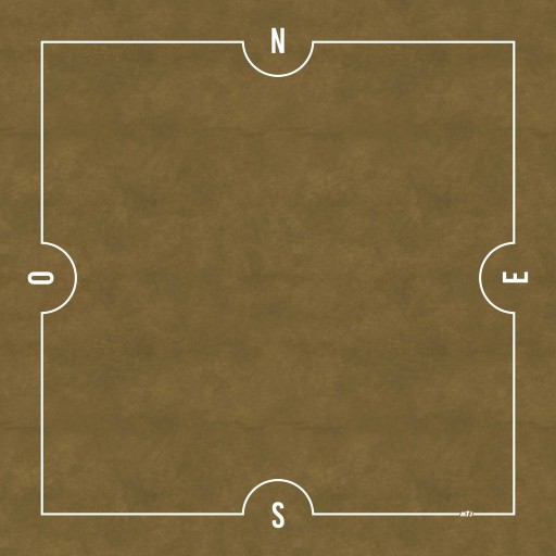 Tapis de Bridge Carré - 78x78cm - MonTapisDeJeux