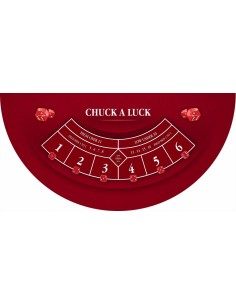 Tapis de casino chuck a luck bordeaux