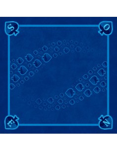 Tapis de jeu de tarot bleu pique forest