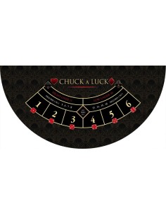 Tapis de casino chuck a luck noir VIP