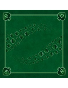 Tapis de jeu de tarot vert pique forest