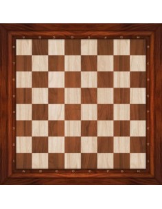 Plateau de jeux d'échecs effet bois