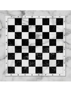 Plateau de jeux d'échecs effet marbre