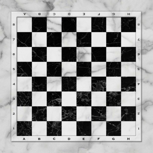 Plateau de jeux d'échecs effet marbre