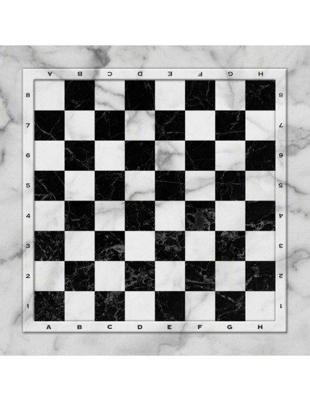 Plateau de jeux d'échecs effet marbre