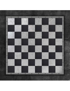 Plateau de jeux d'échecs effet métal