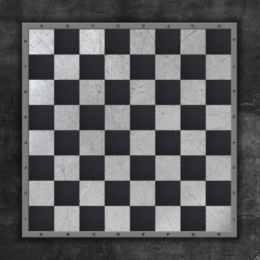 Plateau de jeux d'échecs effet marbre