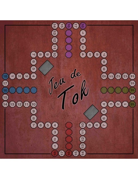 Plateau de jeux du Tock rouge