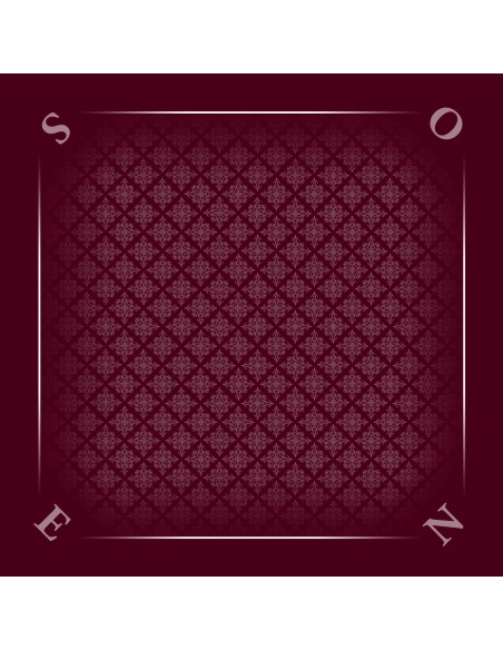 Tapis de tarot tramé bordeaux