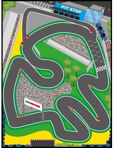 Tapis de jeux enfants, circuit passerelle 2