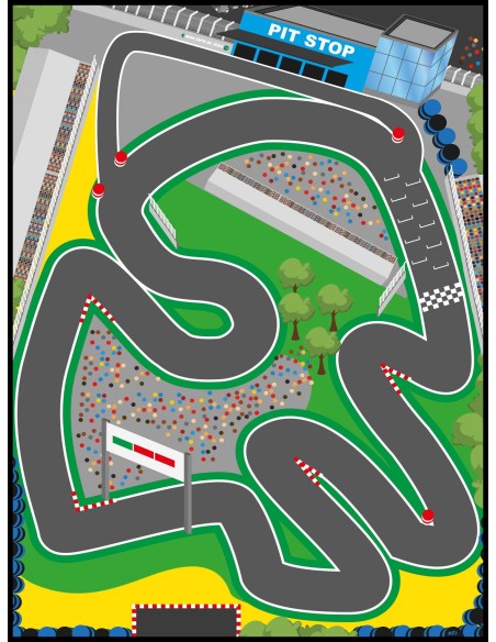 Tapis de jeux enfants, circuit
