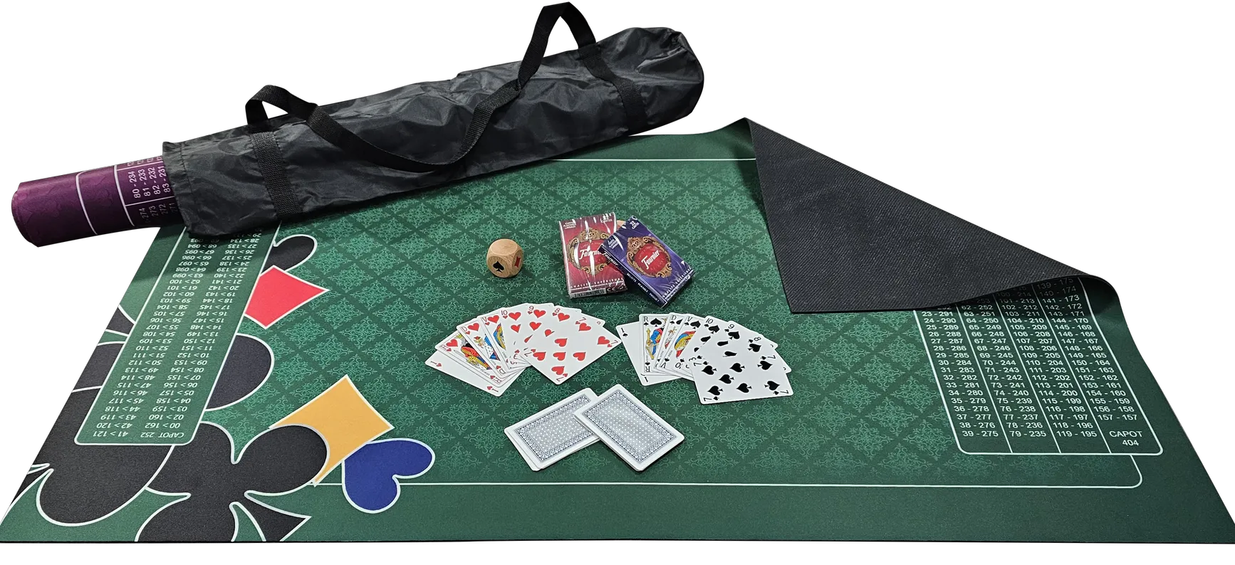 Tapis de luxe pour jeux de cartes belote 60 x 40cm